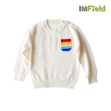 Rainbow Toddler Cashmere Pullover Sweater