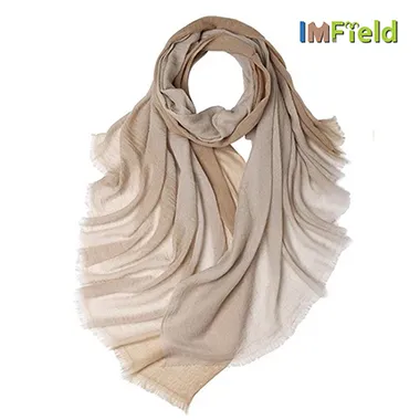 Spray Print Worsted Cashmere Scarf