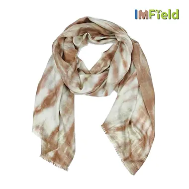 Dip Dye Ring Cashmere Scarf