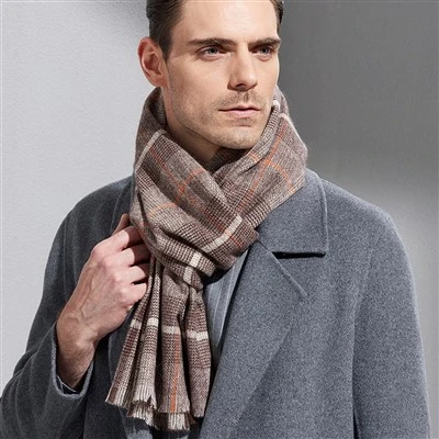 Lenço de caxemira luxuoso masculino